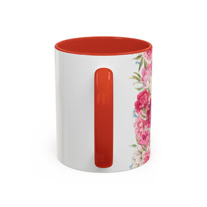 Nurse Floral Coffee Mug – "If I Roll My Eyes Any Harder, I’ll Code"