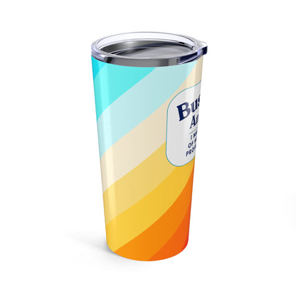 Business Analyst 20oz Tumbler — 'I Make Sense of Nonsense... Professionally' Chevron Travel Cup