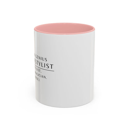 Hairstylist Coffee Mug – “I’m a Stylist, Not a Magician. (But Close.)”