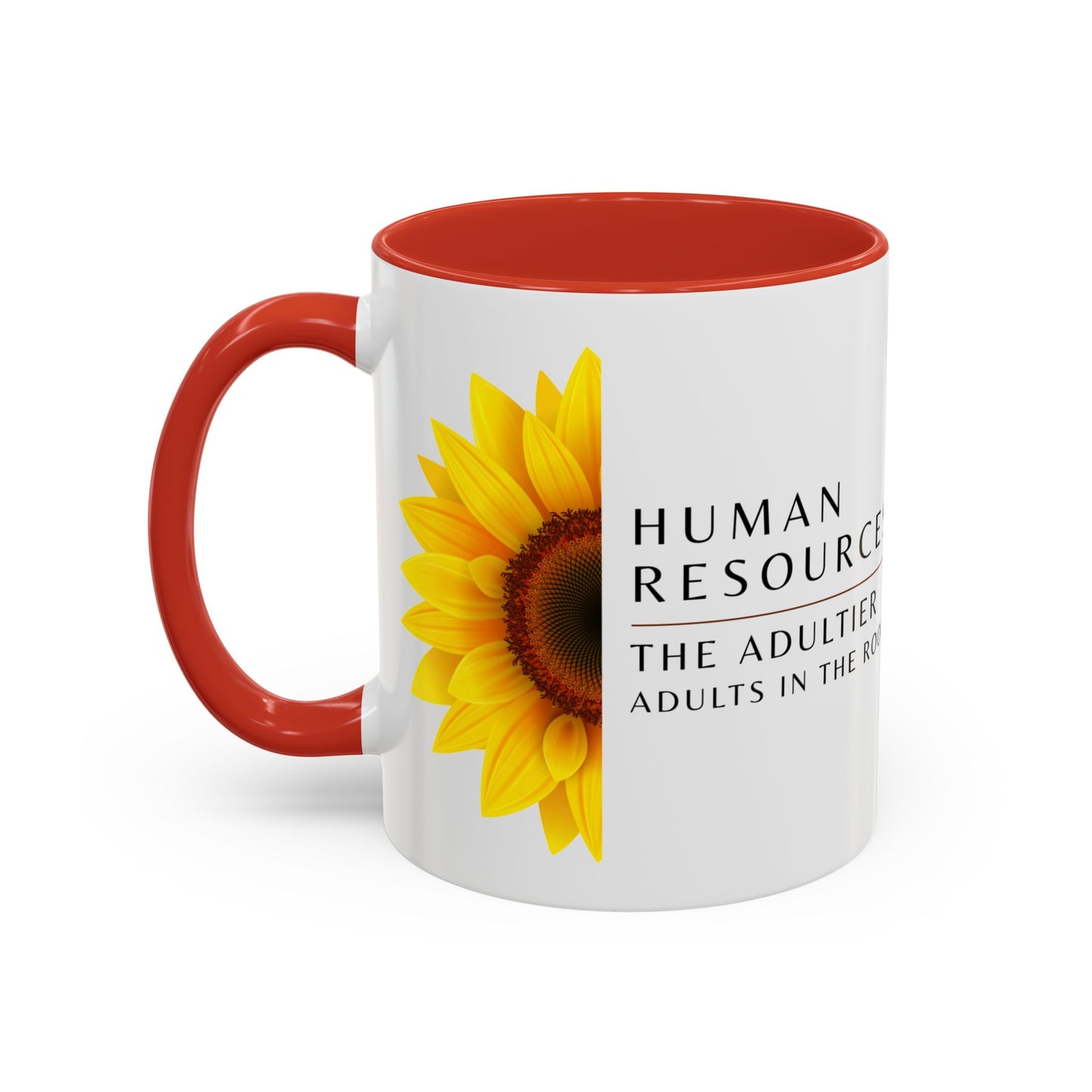 Human Resources Sunflower Coffee Mug: "Because Common Sense Isn’t That Common"