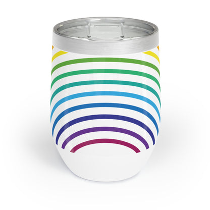Wine Tumbler, “TA Mode: Everything Is on Fire, but I’m Smiling”