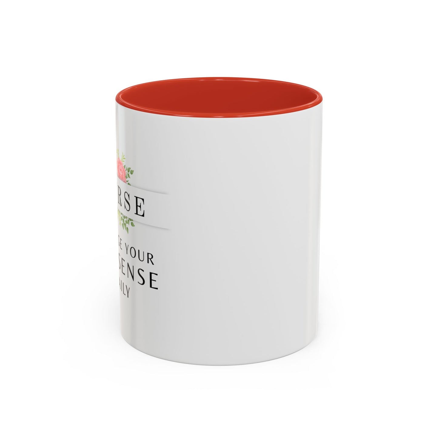 Nurse Floral Coffee Mug – "I Triage Your Nonsense Daily"