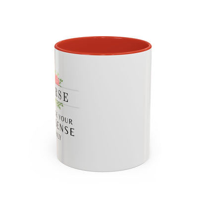 Nurse Floral Coffee Mug – "I Triage Your Nonsense Daily"
