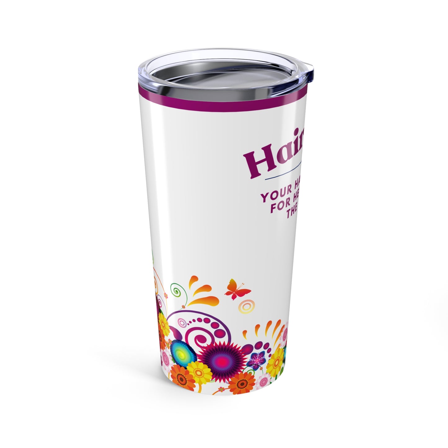 Hairstylist Tumbler 20 oz. – “Your Hair Is Crying for Help, and I’m the Hotline.”