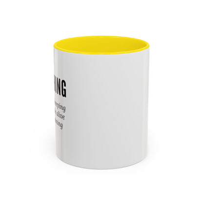 Teacher Coffee Mug – “The art of keeping small humans alive while explaining fractions”