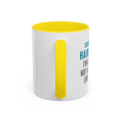 Hairstylist Coffee Mug – “I’m a Stylist, Not a Magician. (But Close.)”