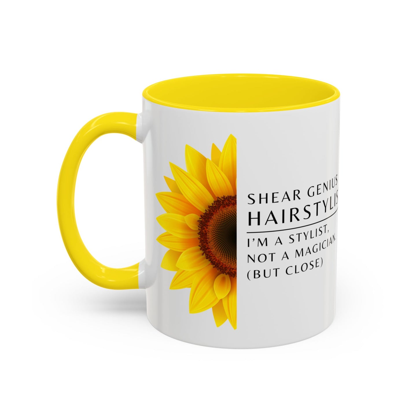 Hairstylist Coffee Mug – “I’m a Stylist, Not a Magician. (But Close.)”