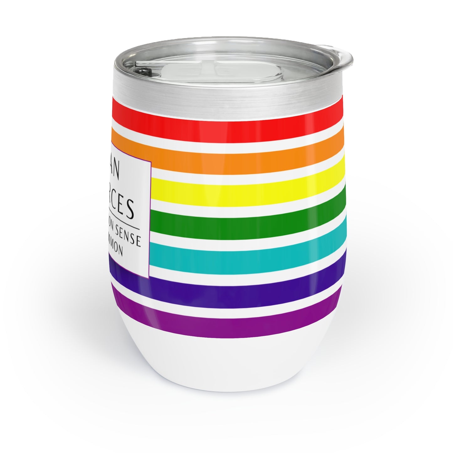 Human Resources Wine Tumbler – “Because common sense isn’t so common”