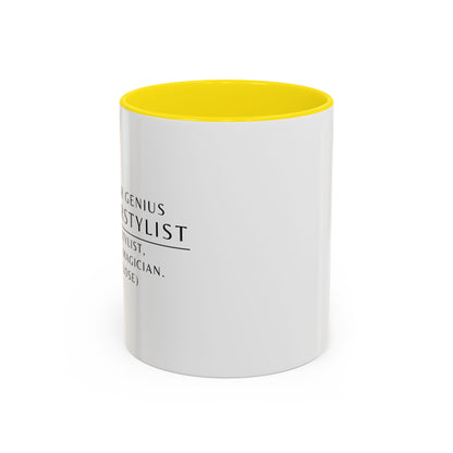 Hairstylist Coffee Mug – “I’m a Stylist, Not a Magician. (But Close.)”