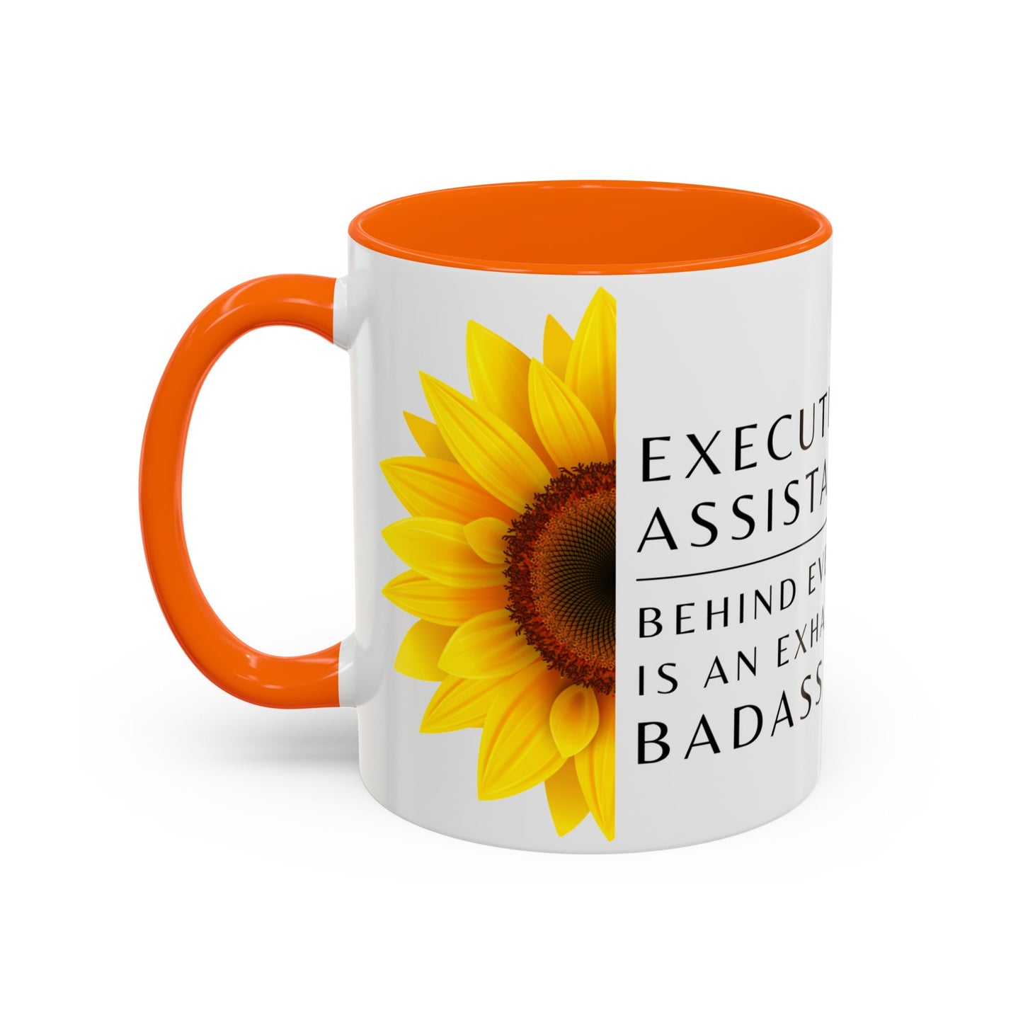 Executive Assistant Floral Coffee Mug – “Behind every exec is an exhausted badass.”