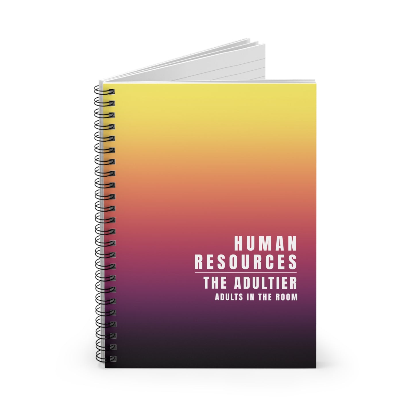 Human Resources Gradient Spiral Notebook: The Adultier Adults in the Room
