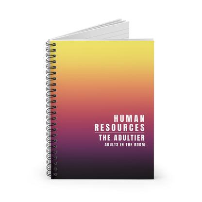 Human Resources Gradient Spiral Notebook: The Adultier Adults in the Room