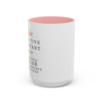 Executive Assistant Floral Coffee Mug – “Professional Juggler of Unreasonable Expectations” | 11oz & 15oz Ceramic Mug