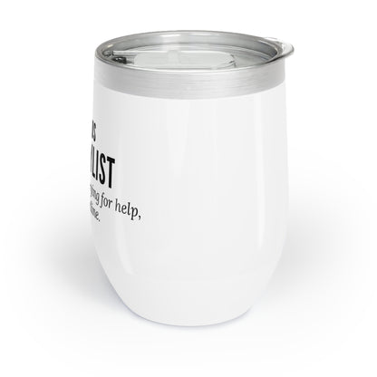 Wine Tumbler – “Hairstylist: Your Hair Is Crying for Help, and I’m the Hotline”