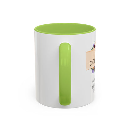 Project Coordinator Floral Coffee Mug – “90% planning, 10% screaming internally.”
