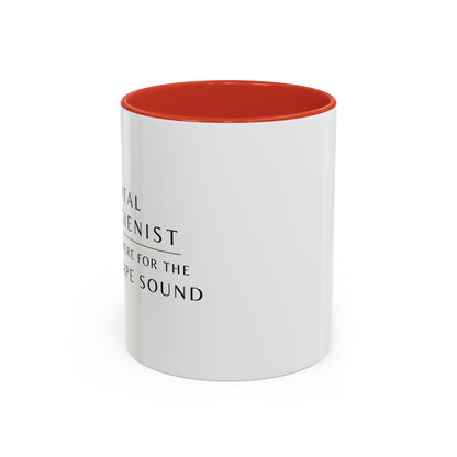 Dental Hygienist, Floral Coffee Mug – "Just Here for the Scrape Sound"