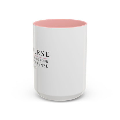 Nurse Sunflower Coffee Mug – "I Triage Your Nonsense Daily"