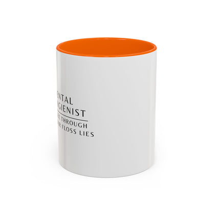 Dental Hygienist Sunflower Coffee Mug – "I See Through Your Floss Lies"