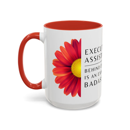 Executive Assistant Floral Coffee Mug – “Behind every exec is an exhausted badass.”