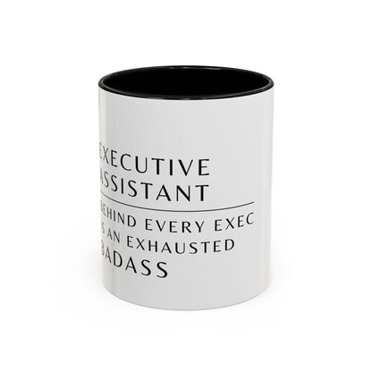 Executive Assistant Floral Coffee Mug – “Behind every exec is an exhausted badass.”