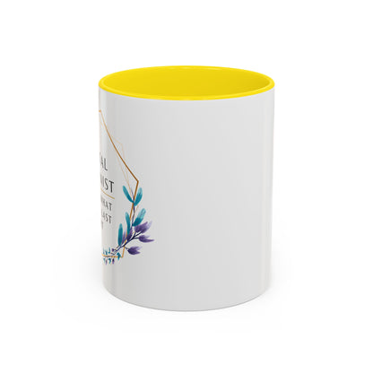 Dental Hygienist Floral Coffee Mug – "I Know What You Ate Last Night"