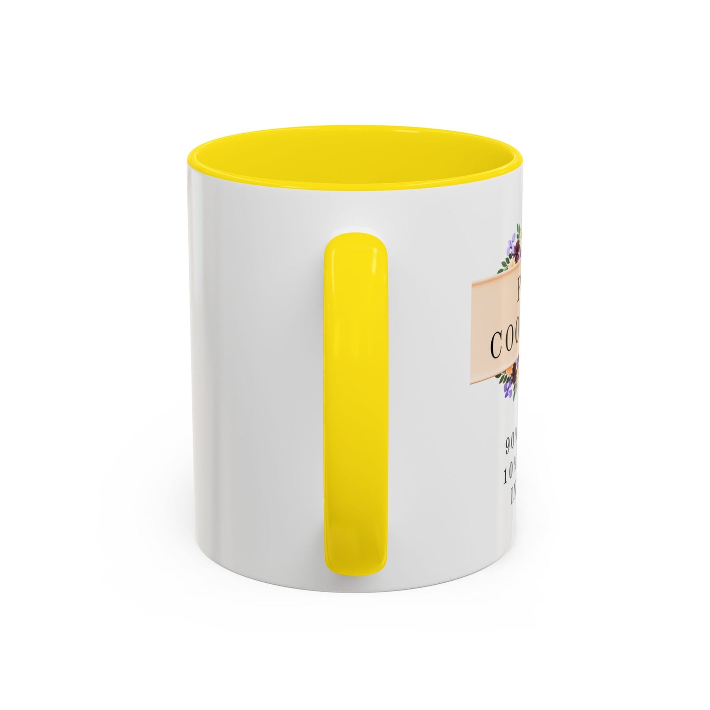 Project Coordinator Floral Coffee Mug – “90% planning, 10% screaming internally.”