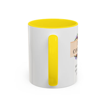 Project Coordinator Floral Coffee Mug – “90% planning, 10% screaming internally.”