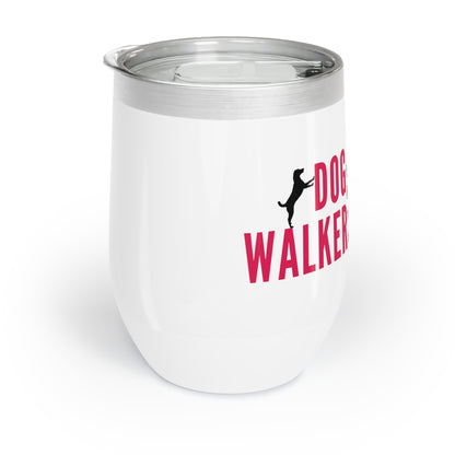 Dog Walker Wine Tumbler: I Handle More Crap Before 9 A.M. Than Most People Do All Day