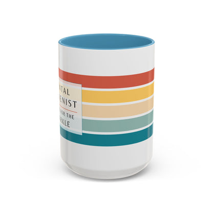 Dental Hygienist Striped Coffee Mug – "I Do It for the Sparkle"