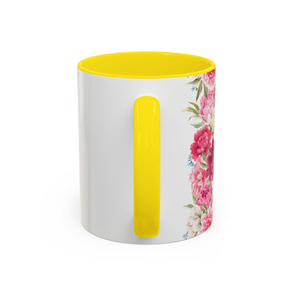 Nurse Floral Coffee Mug – "I’m Trained in CPR and Sarcasm"