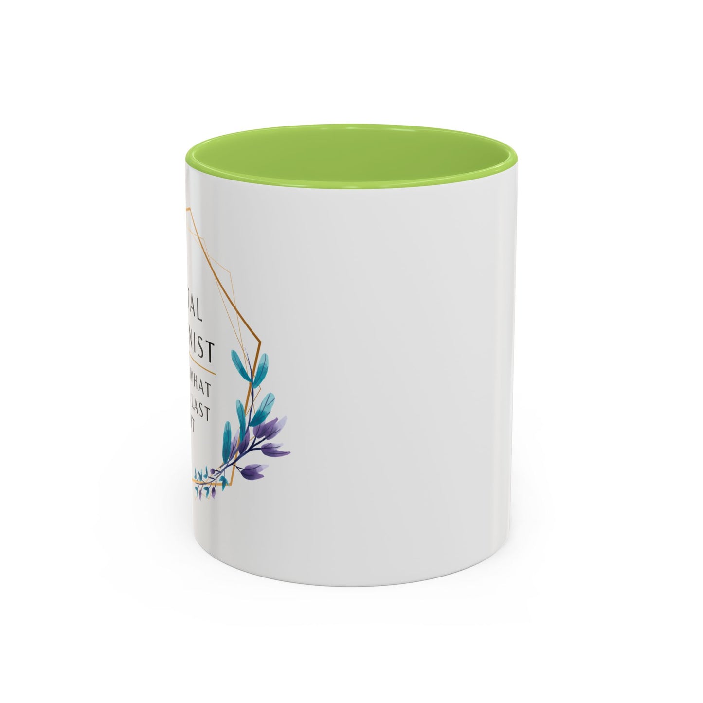 Dental Hygienist Floral Coffee Mug – "I Know What You Ate Last Night"